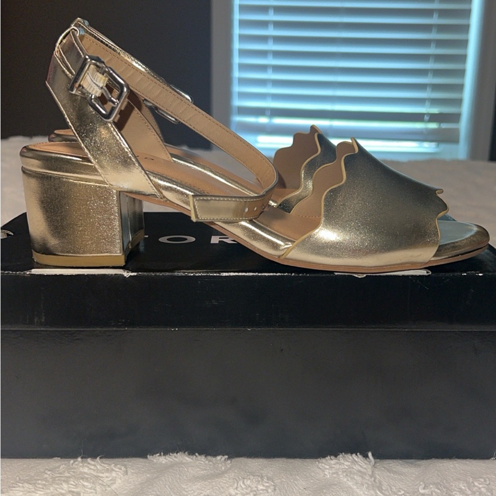 Torrid Gold Block Heels